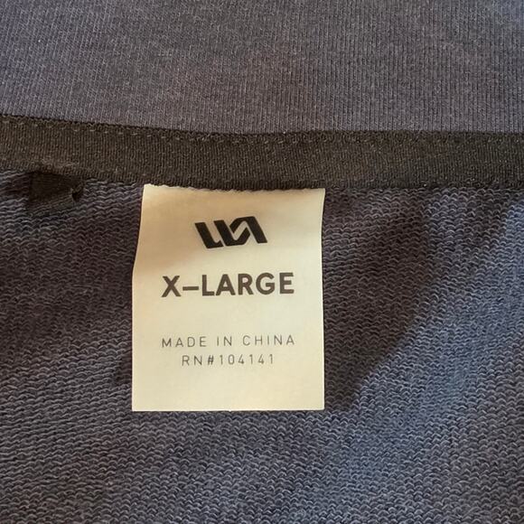 RVCA Full Zip Jacket XL Navy Cotton Blend Logo Streetwear - Picture 4 of 12